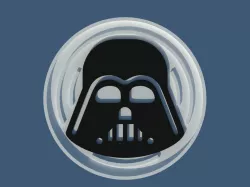 Coasters Star Wars Darth Vader, has 100 mm in diameter. Dual print