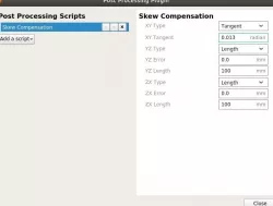 Cura Skew Compensation Post Proc Script