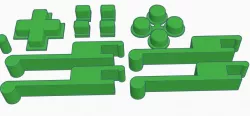 GamePi Advance Touch Buttons n' Brackets