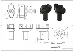 M4 Stock Adaptor for Marui MP5