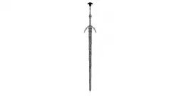 Mastercrafted Wolven Silver Sword (v3) & Scabbard - The Witcher