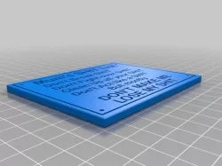 Mums List Plaque