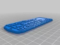 My Customized Multiline Tag or Keychain SDIS Sorge Lt. Bouchet