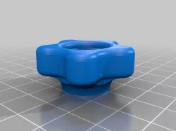 My Customized Smooth n' Curvy Star Knob M8 5pt v3