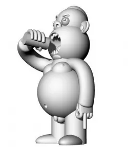 Naked Man Drinking Beer (Breh)