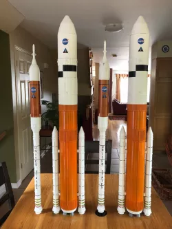 NASA Ares I & Ares V 1:100 Flying Model Rockets