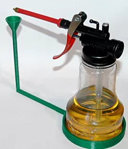 oil can stand with drop catcher