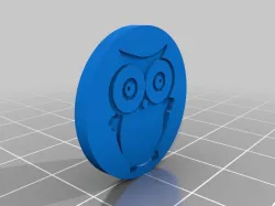 Owl shopping chip / Eulen Einkaufsmarke