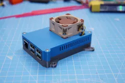 Raspberry Pi 3B case with 40mm fan to fit Kintaro heatsink