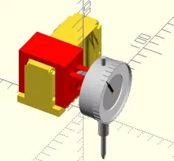 RepRap Mendel Dial Indicator Gauge Attachment Bracket