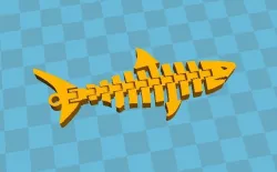 Shark keychain