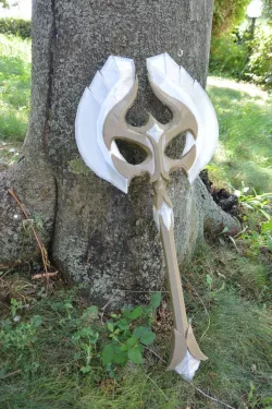 skyrim glass axe , 3d printable version for cosplay and props