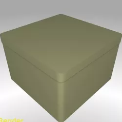 Square Shaped Box Rounded - Large