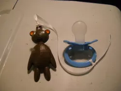 teddy bear pacifier/binky clip