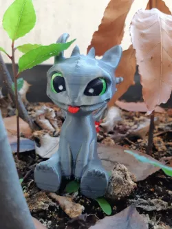 Toothless eyes in color without a multicolor printer