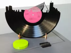 Vinyl Record Rotterdam Skyline