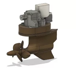 Volvo Penta IPS semi scale functional model