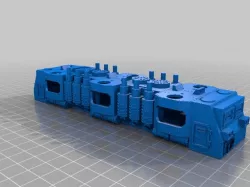WARHAMMER 40K Armored train BIGGER loco - 18 mm scale - 1:87 HO gauge