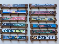 Wood Advertising / Sponsorship Boards Blood Bowl Dreadball Speedball Dungeon Ball