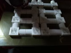 3/4" pvc 3way corner 