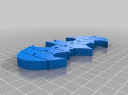 Articulated Batarang Keychain Remix