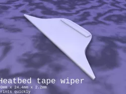 Bed-tape wiping blade