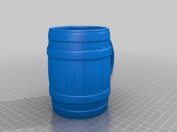 Can wood barrel with handle