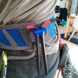 Climbing harness Hex keys (6/8mm) carrier / Porte clés 6 pans (6/8mm) pour baudrier d'escalade