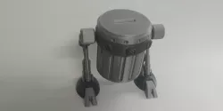 Coin Walker - Trash Walker Piggy Bank Lid.