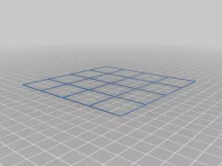 Configurable calibration test XY grid for Flashforge Finder
