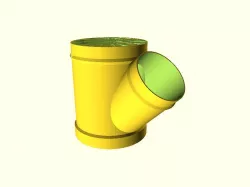 customizable angled tube connector
