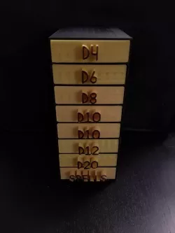 D&D Dice Holder and Spell Slot Counter