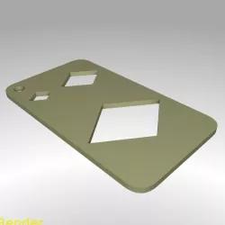 Diamond Shape Drawing Stencil