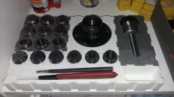 ER32 Collet holder system interlocking, now with ER20 and ER25 holder
