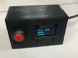 ESP32 Case with button and display