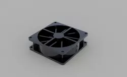 Fan 80x80mm CAD Model - Xilence 12V