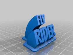 FLY RIDER 2-line name plate