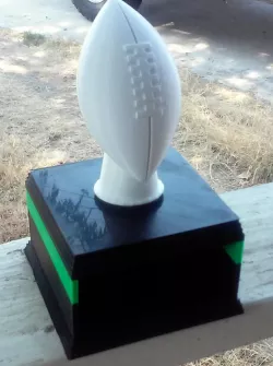 Football Trophy Coaster Holder and Starter Coaster Set