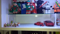 Glass Shelf Support Holders for Models/Minifigs Display