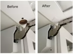 Ikea door hinge plugs