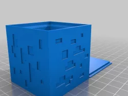 Minecraft Diamond Ore Cube (remix from user I_am_me)