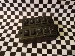 mini 12v Rocker Switch Bock (10 pcs) / mini 12V Schalterblock (10 Stück)