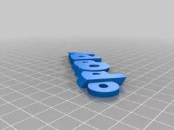My Customized iamburny's  Text - Poppy Fob