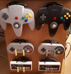 NES, SNES & N64 controller wall mounts