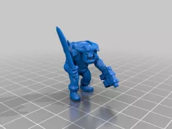 Ork boy with pistol and sword