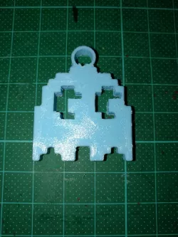 Pac-man Ghost Keychain