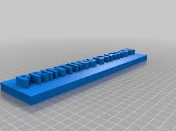 PRINTING STATION Sign with Backplate