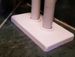 Radiator pipe cover (two pipes)