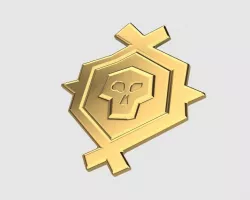 Sea of Thieves Legendary Eyepatch Emblem for cosplay