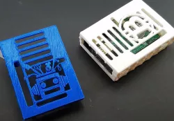 Simple Raspberry Pi 3B+ case with Logos
